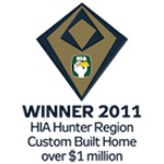 Winner 2011 HIA-CSR Hunter Housing Awards Custom Built Home Over 1 Million